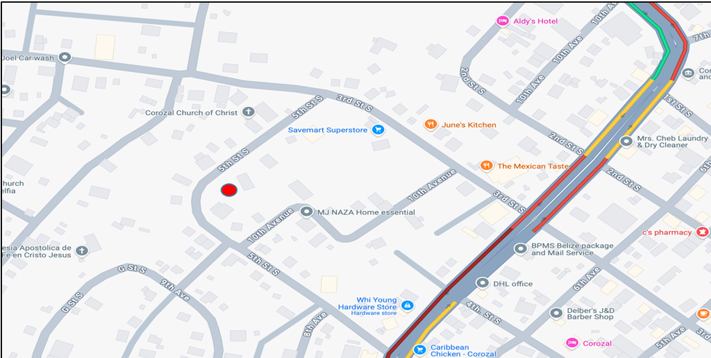 703.91 square yards being situated in the Corozal North Registration Section, Corozal District
